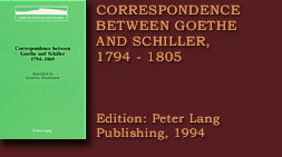 CORRESPONDENCE BETWEEN GOETHE AND SCHILLER
